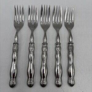 Southern Living Gallery Set of 5 Salad Forks Stainless Flatware Lot